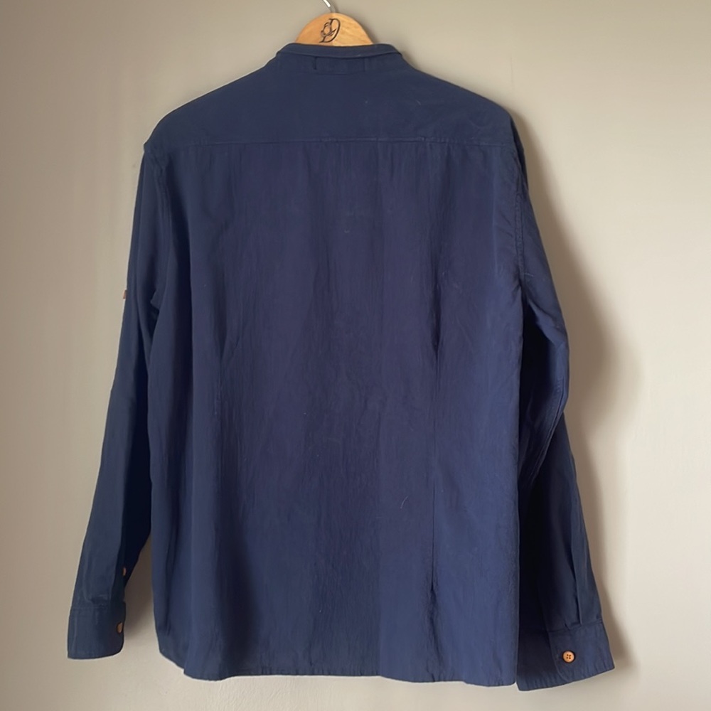 Mandarin Collar Casual Button Down - image 4